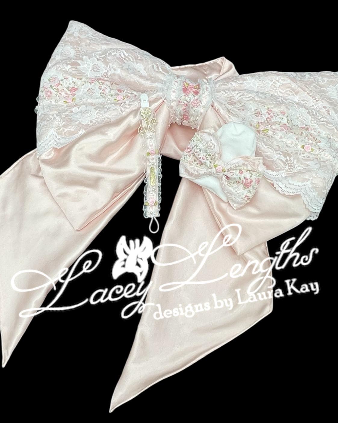 Swaddle Bow / Hospital Hat / Pacifier Clip Sets
