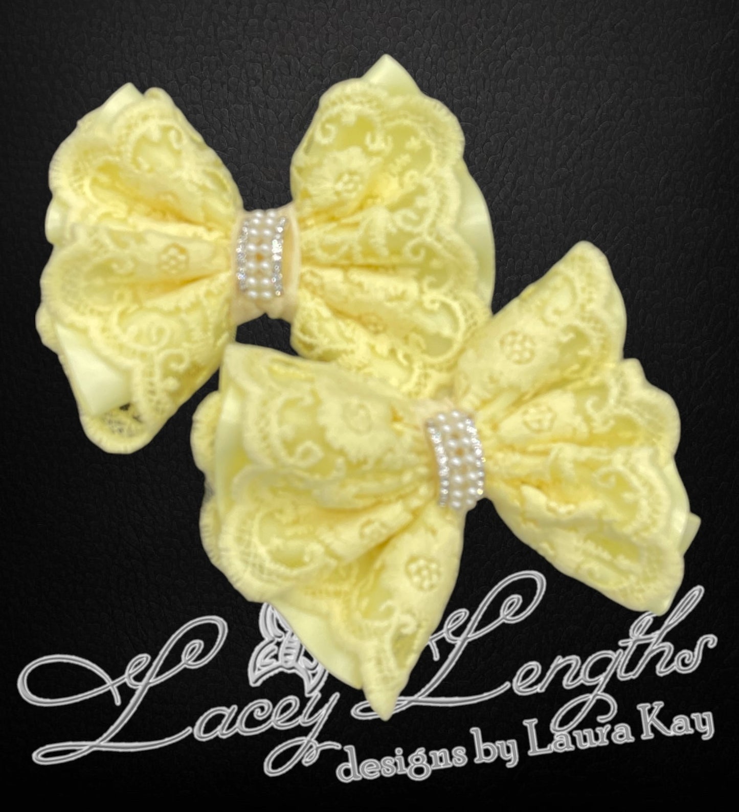 Pixie Bow with Overlay Satin Bow