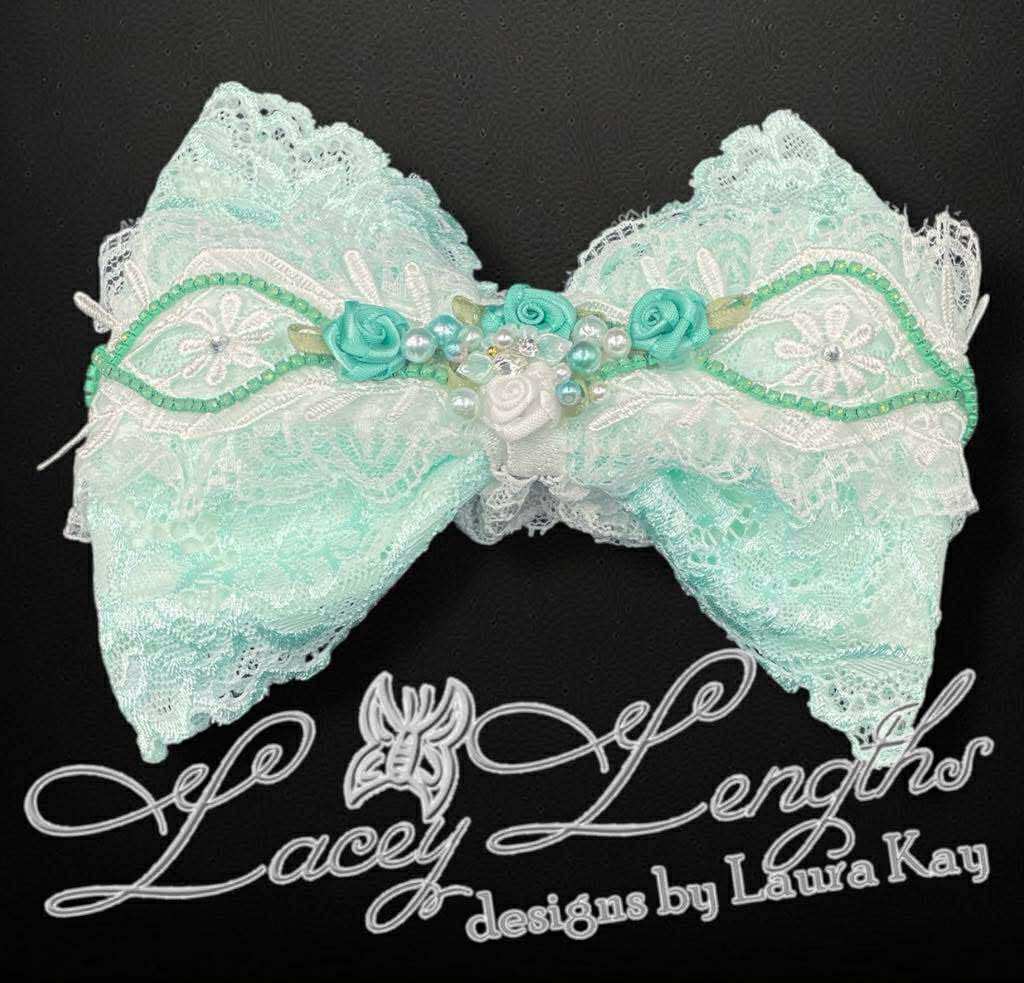 Rhinestone Lace Pixie Bows