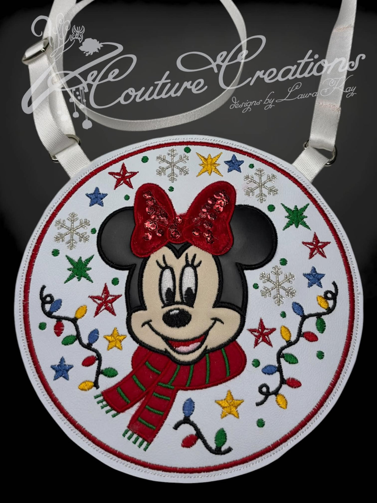 Flat Lay Crossbody Bag - Festive Minnie Mouse