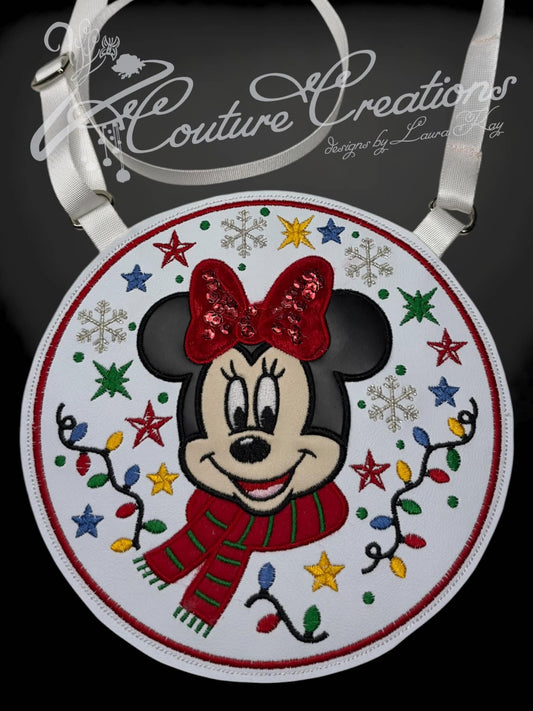 Flat Lay Crossbody Bag - Festive Minnie Mouse