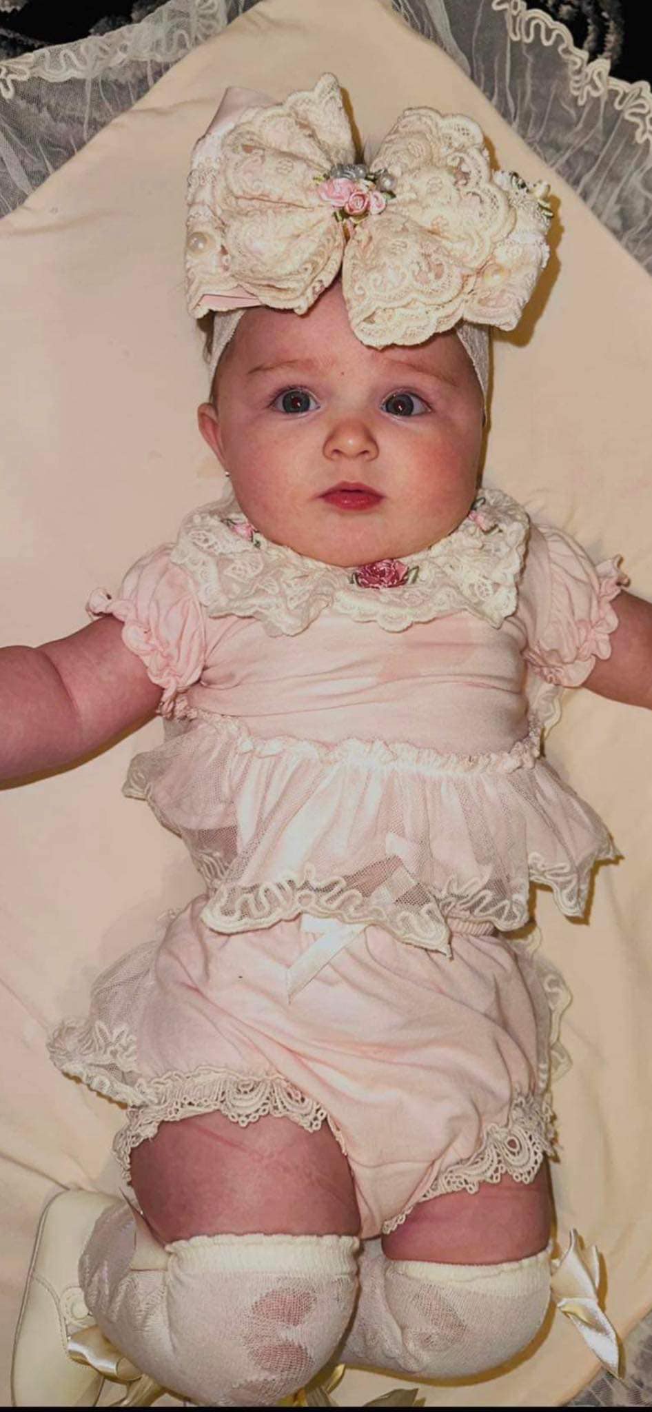 Pixie Bow with Overlay Satin Bow