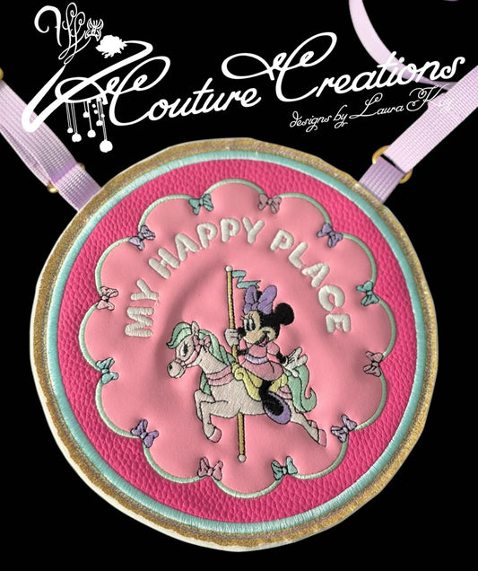 Flat Lay Crossbody Bag - Minnie Carousel - My Happy Place