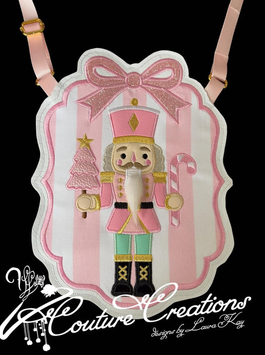 Flat Lay Crossbody Bag - Pink Nutcracker