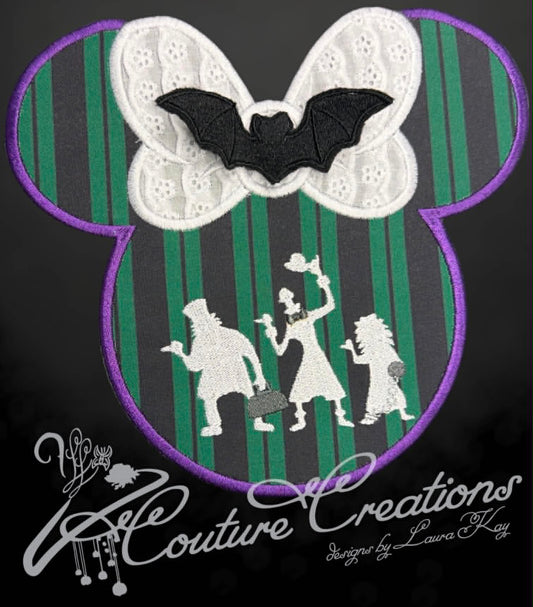Flat Lay Crossbody Bag - Ghostly Haunted Mansion