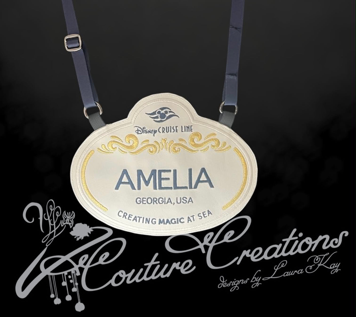 Flat Lay Crossbody Bag - Disney Cruise Line Name Tag