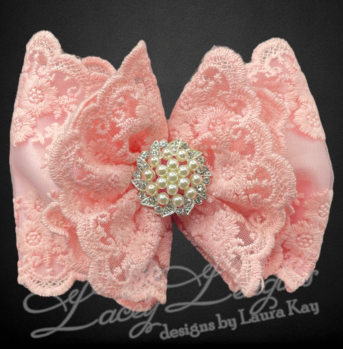 Pixie Bow with Overlay Satin Bow