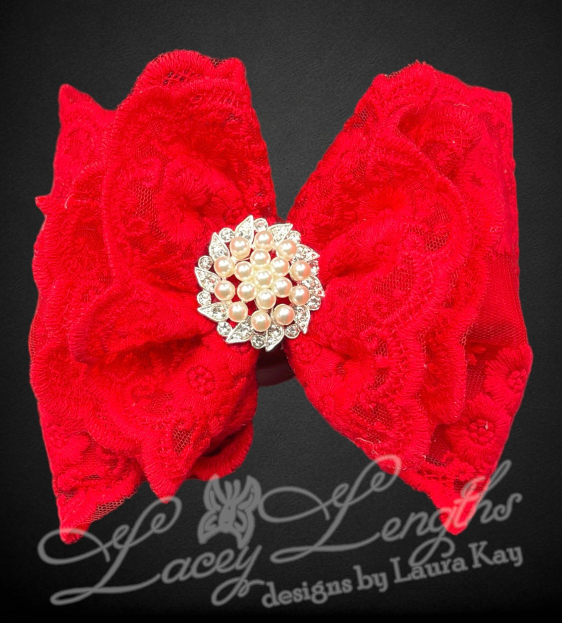 Pixie Bow with Overlay Satin Bow