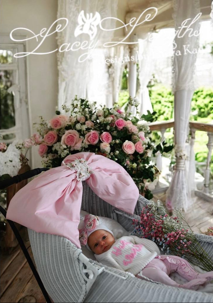 Swaddle Bow / Hospital Hat / Pacifier Clip Sets