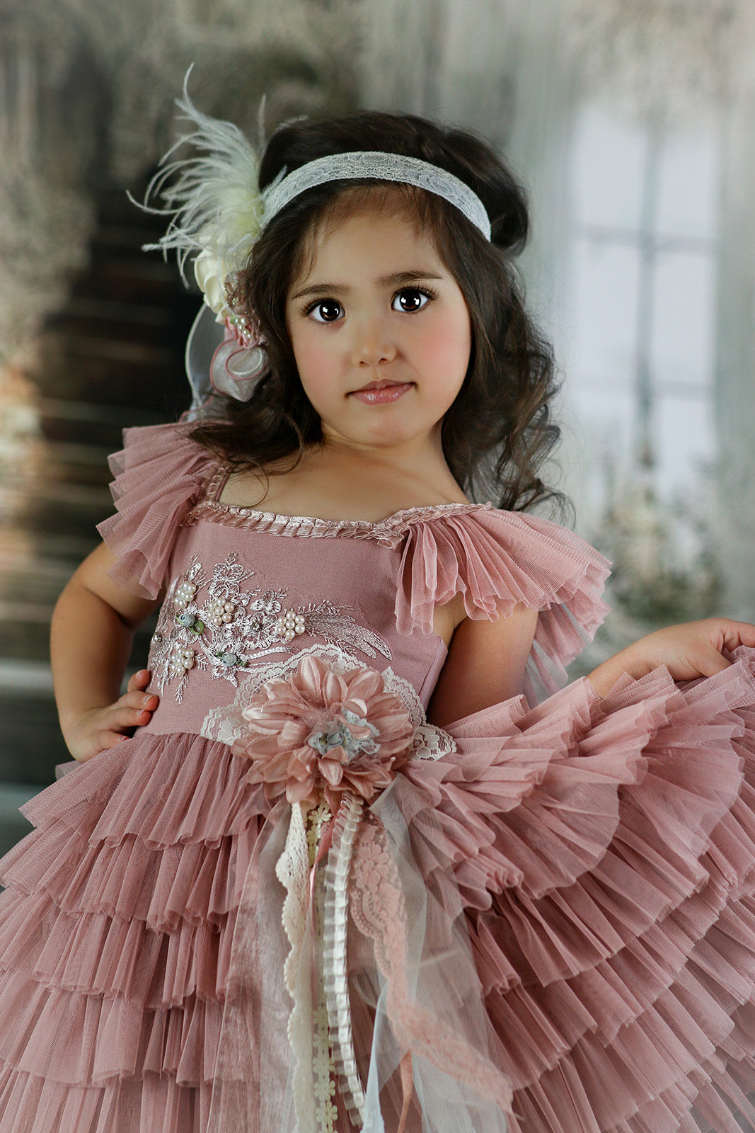 Abigail Dress with Hair Bloom Bundle
