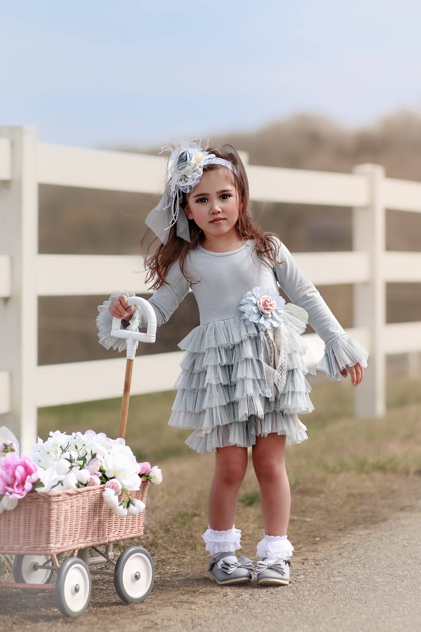 Anna Dress with Hair Bloom Bundle