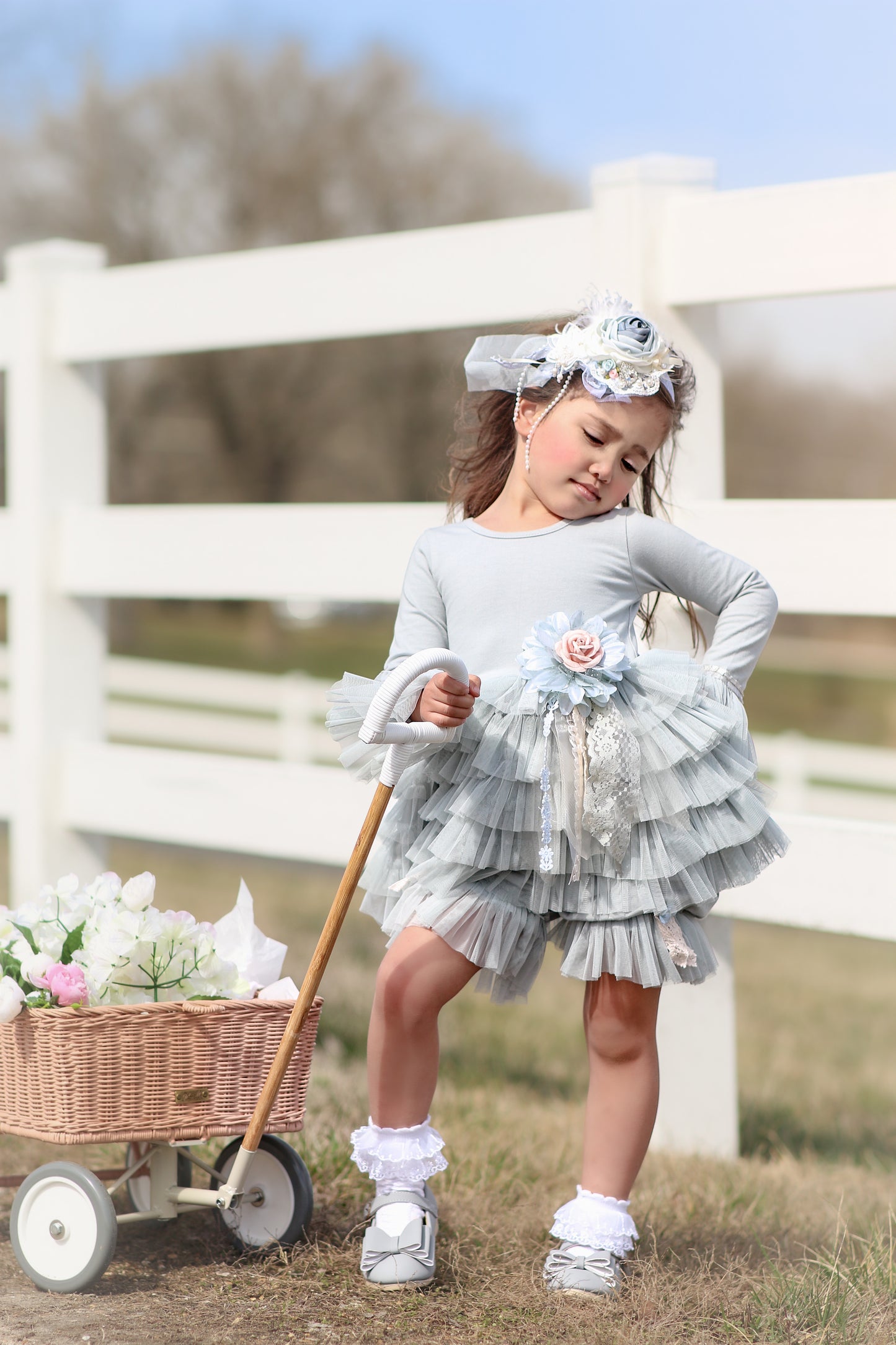 Anna Dress with Hair Bloom Bundle